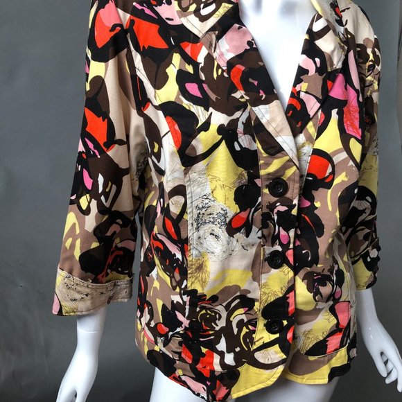 Abstract Print Blazer by R.Q.T - Picture 4 of 8